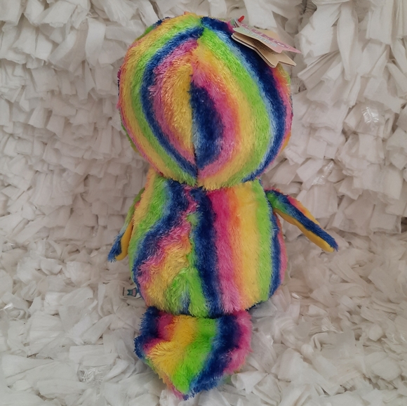 Lumo Stars Stripe the Owl NWT Rainbow Glitter Feet - Picture 6 of 9